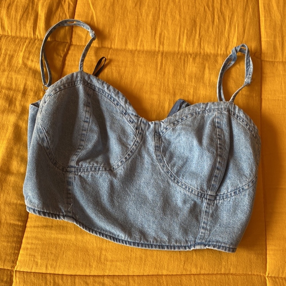 Jean tank top